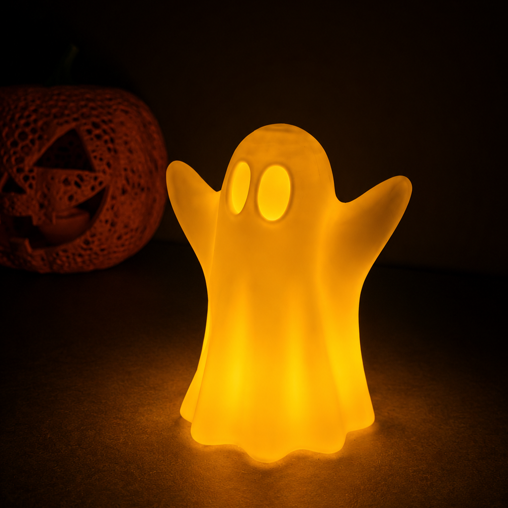 3D-gedruckter Halloween Kerzengeist mit LED von KA CREATIONS – Ansicht 4