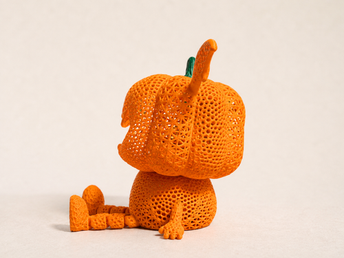 3D-gedruckter Kürbis Kid als Halloween-Deko von KA CREATIONS – Ansicht 2