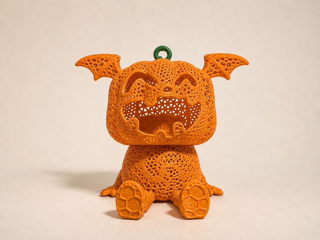 3D-gedruckter Kürbis Kid als Halloween-Deko von KA CREATIONS – Ansicht 1